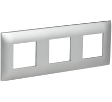 IEK SKANDY Серебряный Рамка 3-ая SK-F03S