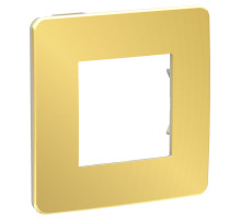 Schneider Electric Unica Studio Золото/Бежевая Рамка 1-ная