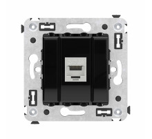 DKC Avanti Компьютерная розетка RJ-45 без шторки в стену, кат.6А одинарная экранированная, 