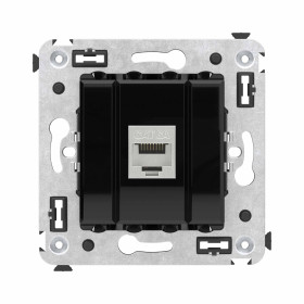 DKC Avanti Компьютерная розетка RJ-45 без шторки в стену, кат.6А одинарная экранированная, 
