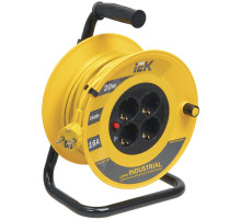 IEK Катушка УК20 с т/з 4 места 2Р+PЕ/20м 3х1,5 мм2 Industrial