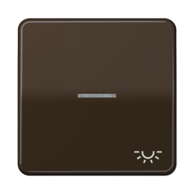 JUNG CD 500/CD plus Коричневая Клавиша 1-ая с/п с символом ОСВЕЩЕНИЕ