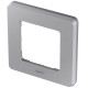 Рамка 1 пост - Legrand/Daccord Inspiria - алюминий