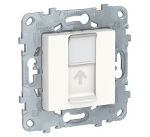 Schneider Electric Unica New Бел Розетка компьютерная, RJ45, одиночная кат. 5е UTP