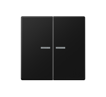 JUNG A Flow/A 550 Черный матовый Клавиша 2-ая с подсветкой