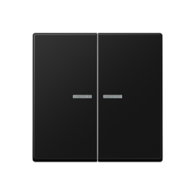 JUNG A Flow/A 550 Черный матовый Клавиша 2-ая с подсветкой