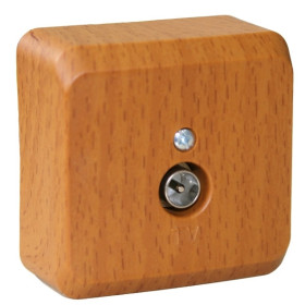 Systeme Electric Этюд наруж Дача Темный бук Розетка TV единственная 0,7dB