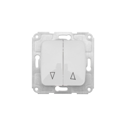DEA Выключатель для жалюзи 2кл с/у 10А меx. Бел KRANZ
