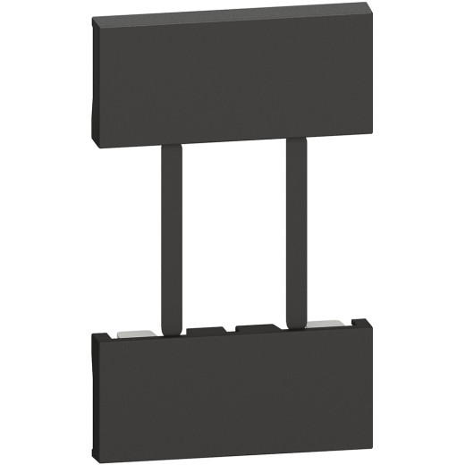 LIVING NOW with Netatmo.Лицевая панель для умного шлюза Wi-Fi в стартовом пакете ..4501C 2 модуля.Цвет Черный.