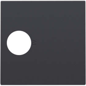 Niko Антрацит Накладка TV розетки