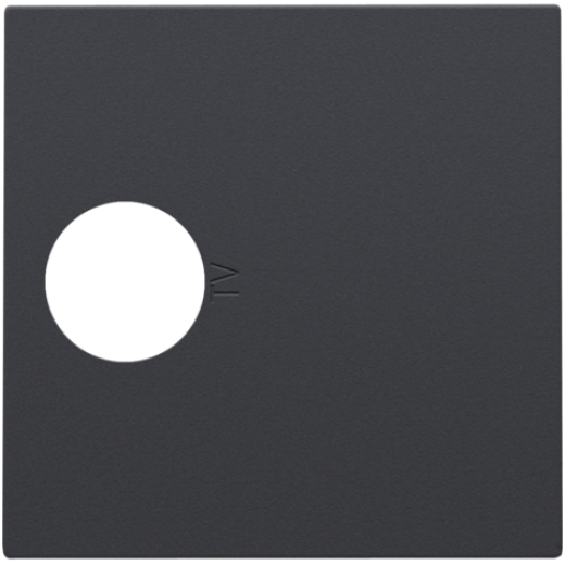 Накладка TV розетки, антрацит