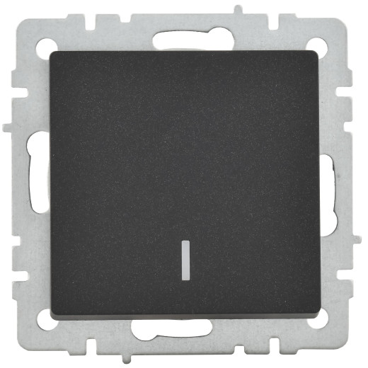 BRITE Выключ. 1-кл. с инд. 10А ВС10-1-1-БрЧ черн. IEK