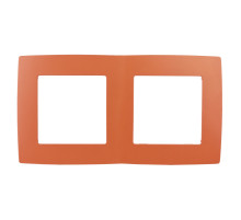 ЭРА 12-5002-22 Рамка на 2 поста, Эра12, оранжевый (10/100/2500)