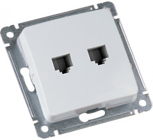 Hegel Мастер внутр Белая РСКТ-440 Розетка компьютерная и телефонная механизм