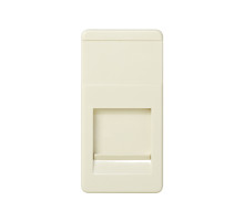 Simon 27 Мех Слоновая кость Адаптер на 1 RJ45(12) 75528-, 75540-, 75541-, 75544-39, узкий, шторка