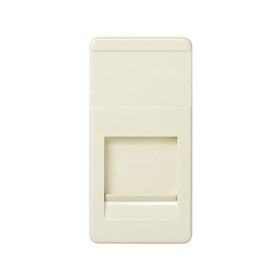 Simon 27 Мех Слоновая кость Адаптер на 1 RJ45(12) 75528-, 75540-, 75541-, 75544-39, узкий, шторка