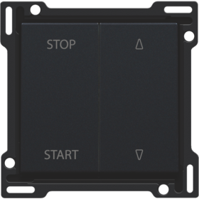 Niko Черный Накладка на выключатель для жалюзи