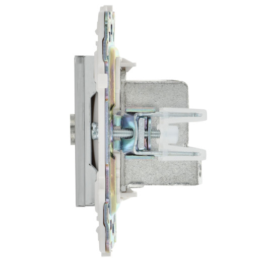 SKANDY Роз. TV проходная SK-A17N никель IEK