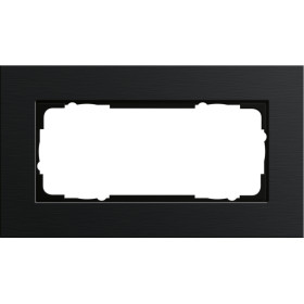Gira ESP Черный анодированный алюминий Рамка 2-ая без перегородки