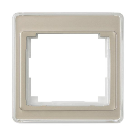 Рамка для вертикальной установки, 1 пост, акриловое стекло, золотая бронза, SL500