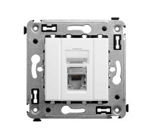 DKC Avanti Компьютерная розетка RJ-45 в стену, кат.5e одинарная экранированная, 
