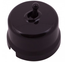 BIRONI Лизетта Пластик Коричневый Выключатель 1-кл (тумблерный)