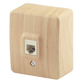 ЭРА 11-3202-11 Розетка телефонная RJ11, ОУ, IP20, Эксперт, сосна (16/160/3200)