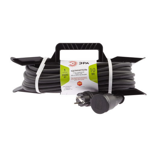 Удлинитель силовой ЭРА  UFx-1e-3x2,5-10m-IP44(KG) на рамке с заземлением 1 розетка 10 м КГ 3х2,5мм2