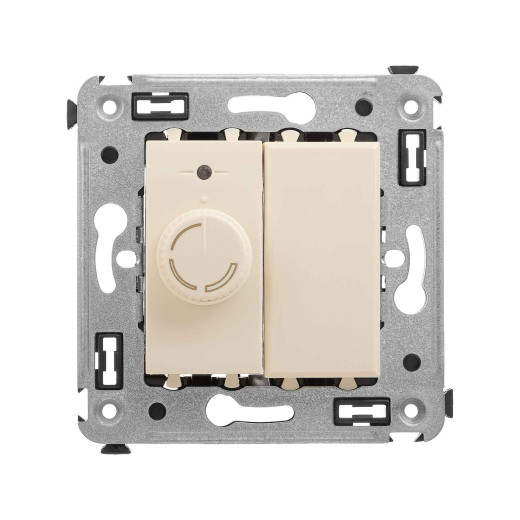 Диммер поворотный в стену, Avanti, ванильная дымка