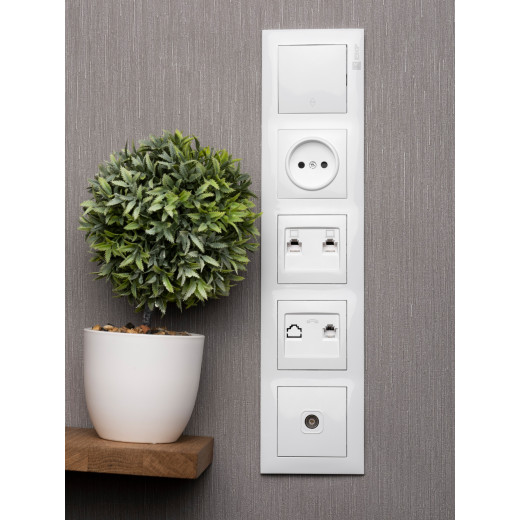 Валенсия рамка 5-местная белая EKF PROxima