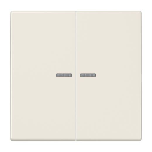 Двойная клавиша с окошками для балансирных механизмов выключателей (кнопок), в комплекте с CD95HP (крепежный элемент), возможно IP44, дюропласт, слоновая кость, LS990