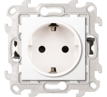Simon 24 Белая Розетка 2К+3 с защитными шторками Push&Go