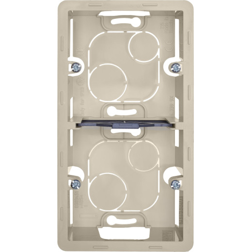 Коробка для накладного монтажа 2 поста - Legrand/Daccord Inspiria - слоновая кость