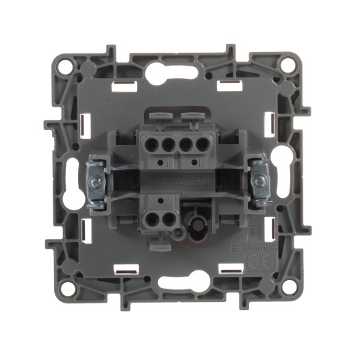 Переключатель одноклавишный - Legrand Etika - 10А 250В безвинтовые зажимы - белый