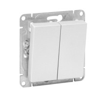 EKF Эпика Механизм выключателя, двухклавишный, кнопочный, алюминий.