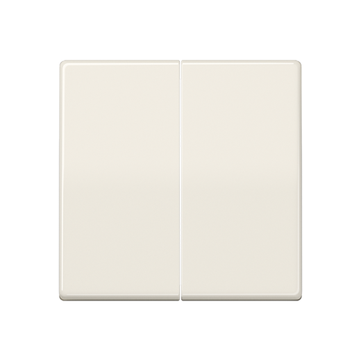 Клавиши для сдвоенного выключателя, термопласт, слоновая кость