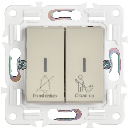 SKANDY Выключ. 2-кл. с инд. отел. 10А SK-V16B беж. IEK