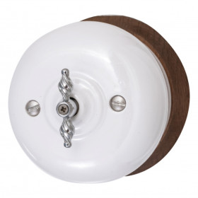 BIRONI Фаберже Керамика Перламутр Выключатель 2-кл