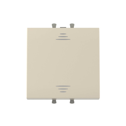 Выключатель одноклавишный модульный, Avanti, ванильная дымка, 2 модуля