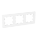 3 - местная рамка, белая, пластик Эпика EKF