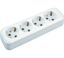 Navigator Колодка 61 586 NCA-BL01-04-E-WH 4гн с/з АБС пластик