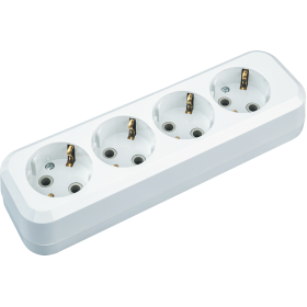 Navigator Колодка 61 586 NCA-BL01-04-E-WH 4гн с/з АБС пластик