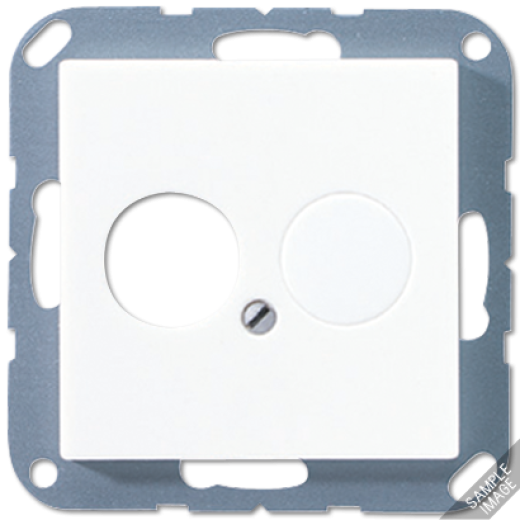 Крышка для 2-х гнезд, слоновая кость