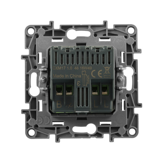 Диммер поворотно-нажимной универсальный LED - Legrand Etika - 300Вт без нейтрали - алюминий