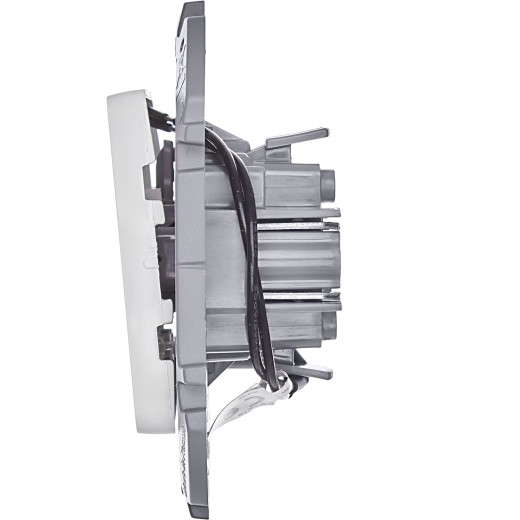 Переключатель одноклавишный с подсветкой/индикацией - Legrand/Daccord Inspiria - 10АХ 250В безвинтовые зажимы - белый