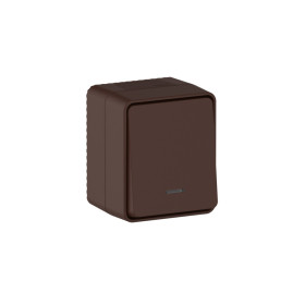 Systeme Electric AtlasDesign Profi54 Наруж Коричневый Выключатель 1-клавишный с подсветкой 10 АХ