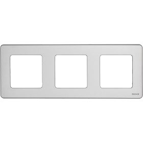 Legrand/Daccord INSPIRIA Алюминий Рамка - 3 поста.