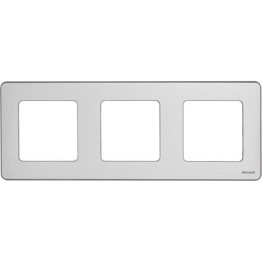 Рамка 3 поста - Legrand/Daccord Inspiria - алюминий