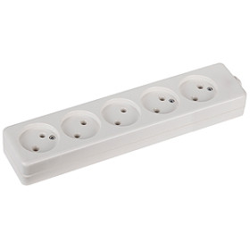 ЭРА Колодка K-5 5 розеток без зазeмления белая