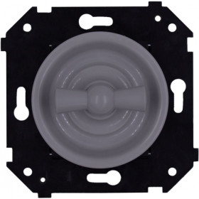 BIRONI Шедель Пластик Титан Выключатель 1-кл проходной (скрытый монтаж)